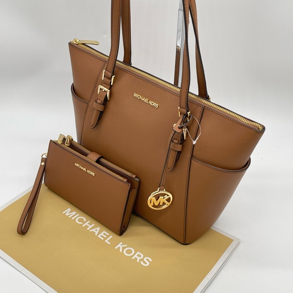 Michael Kors Large Charlotte Tote Bag & Double Zip Wallet - Picture 6 of 12